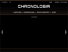 Tablet Screenshot of chronologia-watches.com